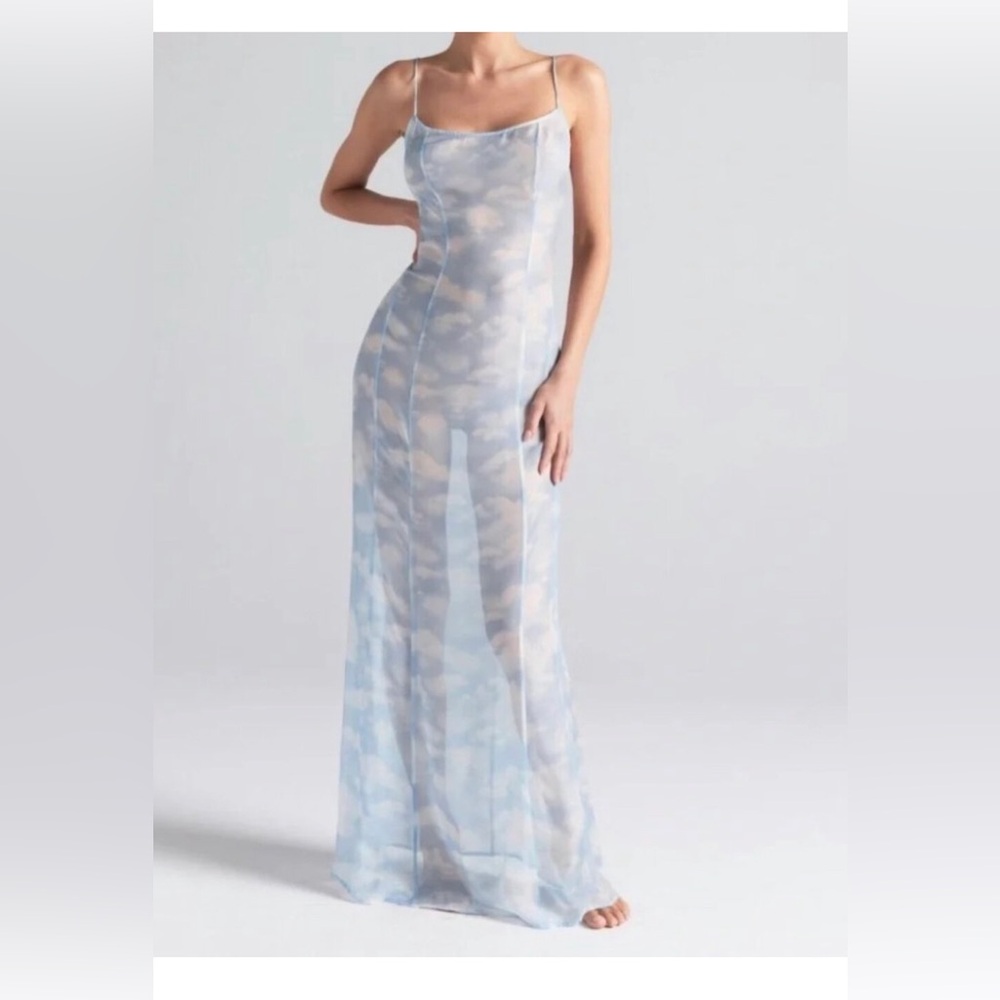 🥂SKIMS RomanceSlipGown BlueQuartzCloud | S | NWT⛅️